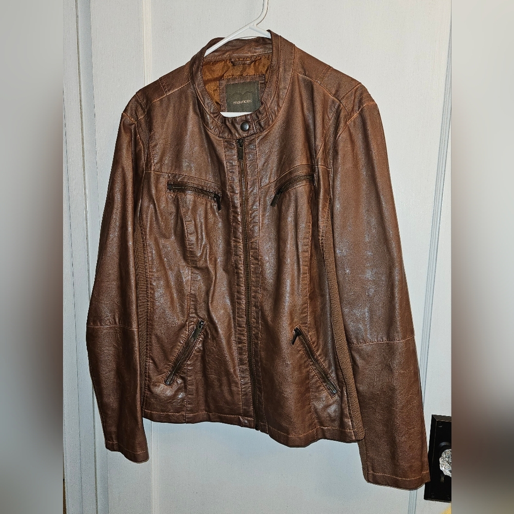 Maurices Brown Leather Jacket